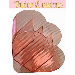 Juicy Couture Home 4-Section Heart-Shaped Makeup Brush Organizer